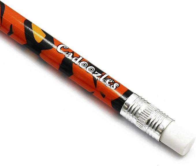 Zebra Cadoozle Mini Mechanical Pencil - 0.7mm Lead - Novelty Tiger Animal Print - Pack of 10
