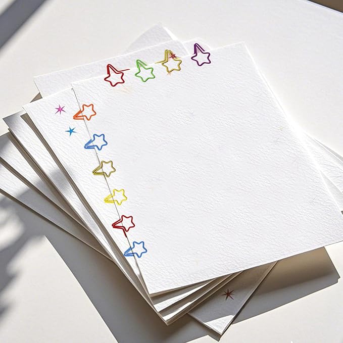 50 Pcs Star-Shaped Paper Clips – Gifts for Star Lovers