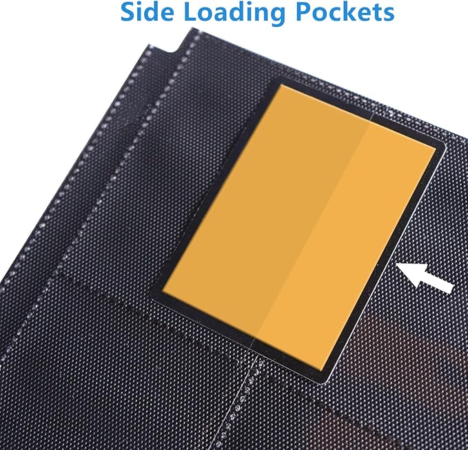 16 Pocket Card Binder, 1000+ Premium Zip Trading Card Binder, Double Sided Pocket Card Binder Album, Ringless Card Folder for MTG, TCG, Sports Card (Red, 16Pockets)