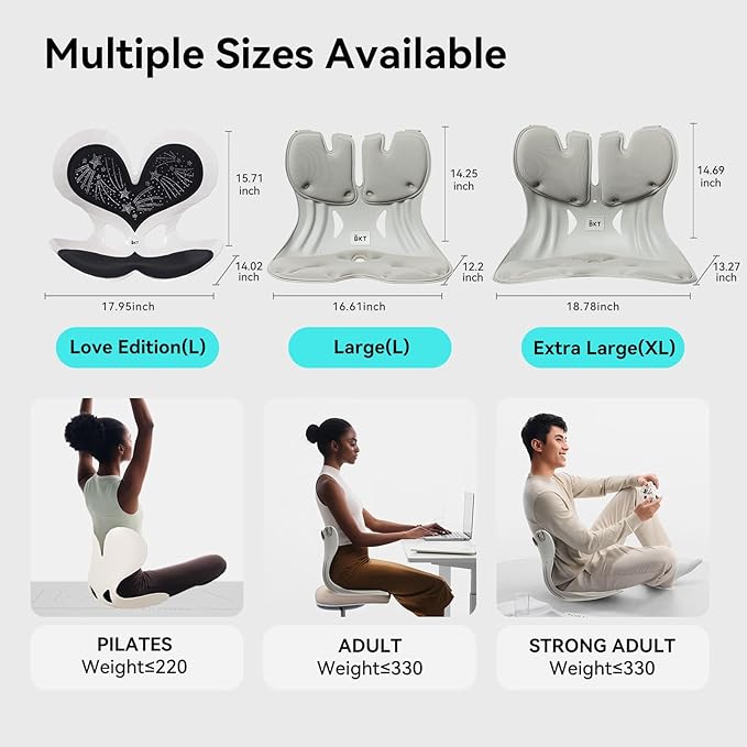 BKT Seat Cushion Chair Ergonomic Office Chair Cushions Lumbar Support for Seat Pillow Ideal for Students Office Workers Nursing Mothers Long Sitting Outdoor Fishing Floor