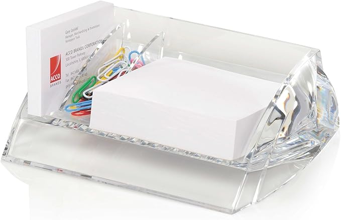 Swingline Memo & Paper Clip Holder, Acrylic, Stratus, Clear (S7010136)