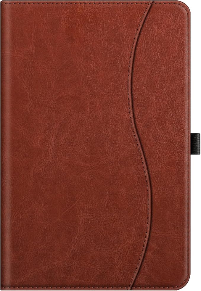 Fintie Case for Samsung Galaxy Tab S10 Lite/ S10 FE/ S9 FE 5G 10.9 Inch/Tab S9 11 Inch with S Pen Holder, Multi-Angle Viewing Protective Cover with Pocket, Auto Sleep/Wake, Brown