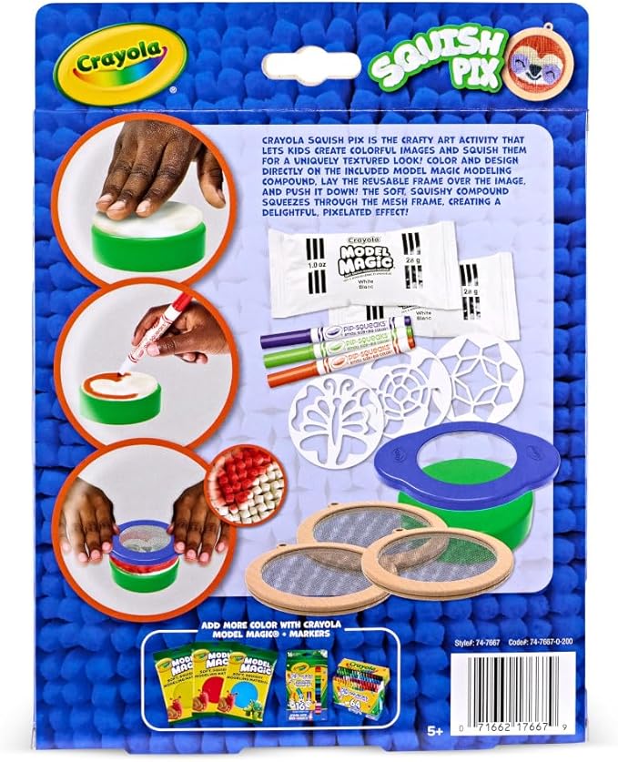 Crayola Squish Pix, Model Magic Art Kit for Kids, Textured Arts & Crafts, Coloring Activity, Gift for Kids, Ages 5+
