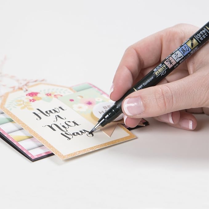 Tombow 82039 Fudenosuke Brush Pen, Soft Tip (5 Pack), Black, 5 Piece