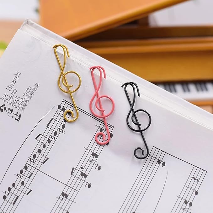 Large Paper Clips, 1.6 Inch, 40mm, 100 Pcs, Multicolored Note Shapes, Smooth & Durable, Suitable for Office School and Personal Use, Plastic Box Packaging
