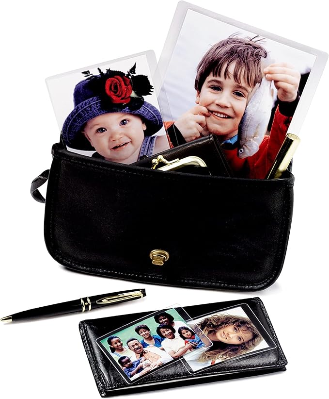 Scotch Self-Sealing Laminating Pouches, Glossy Finish, Wallet Photo Size 2 1/2 in x 3 1/2 in, 5 Pouches
