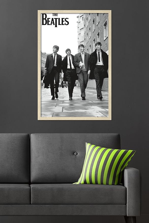 Trends International The Beatles - In London Wall Poster, 34L x 22.4W, Blonde Framed Version
