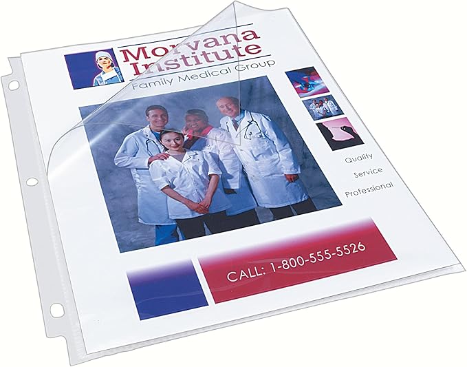 Avery Diamond Clear Super Heavyweight Sheet Protectors, Easy Load, 50 Document Protectors (74130)