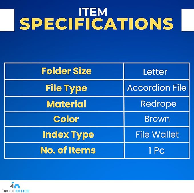 1InTheOffice Expanding File Wallet with Flap and Cord Closure, 5-1/4" Expansion, Letter Size, Redrope, 2 Pack
