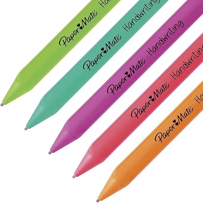 Handwriting Triangular Mechanical Pencil Set with Lead and Eraser Refills, 1.3 mm
