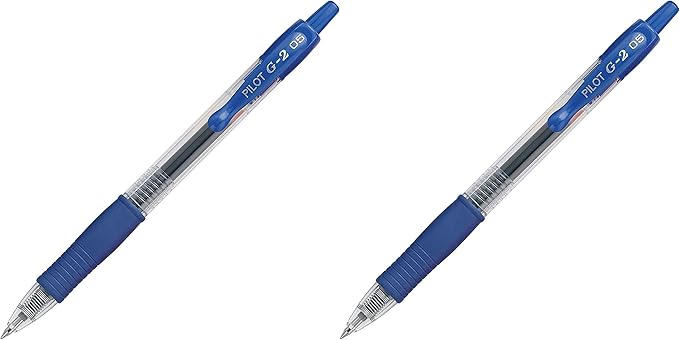 PILOT G2 Premium Refillable & Retractable Rolling Ball Gel Pens, Extra Fine Point, Blue Ink, 12-Pack (31003) Pack of 2