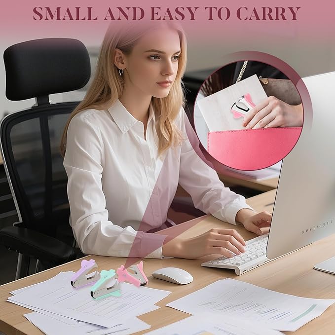 3 Pack Staple Remover Tool Set,Professional Claw Pinch Jaw Style Staple Puller for Home,Office & School (Pink,Purple,Blue)