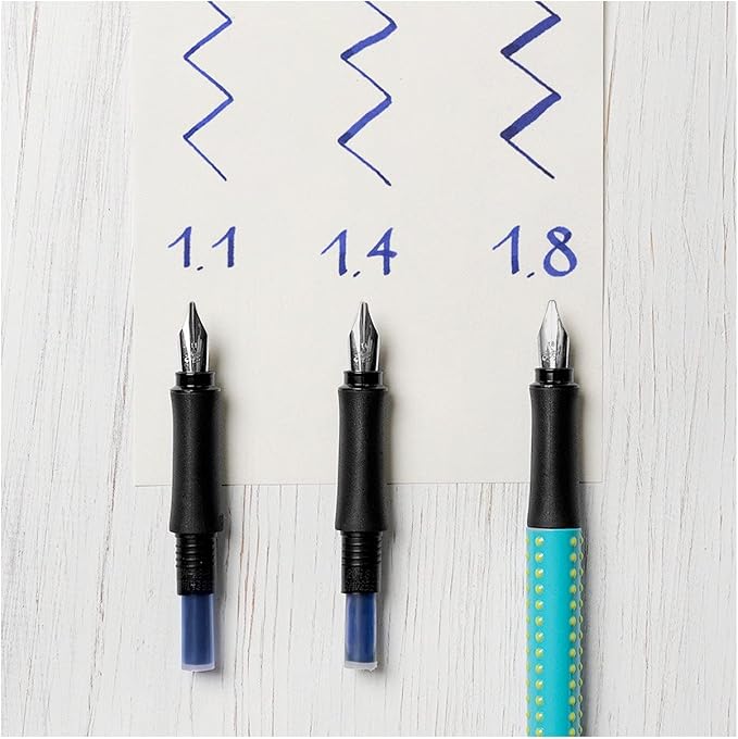 Faber-Castell Grip 2011 Calligraphy Pen Gift Set - Silver