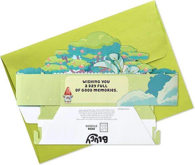 Hallmark Paper Wonder Bluey Pop Up Card for Kids Birthdays, Back to School, Encouragement