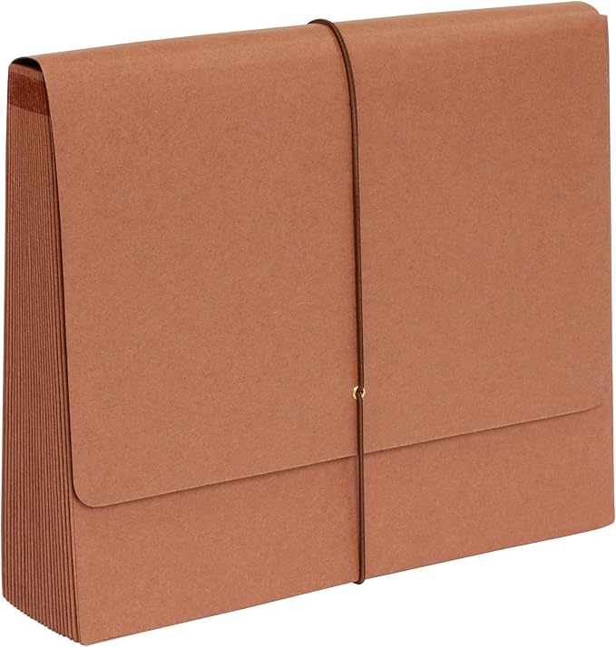 Pendaflex 21 Pocket A-Z Expanding File, File Organizer for School, Home and Office, Durable File Organizer with Pockets, Letter Size, Red Rope (75711)