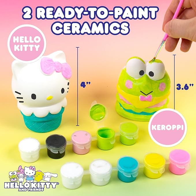 Sanrio Hello Kitty and Friends Paint Your Own Figurines Arts and Crafts Kit