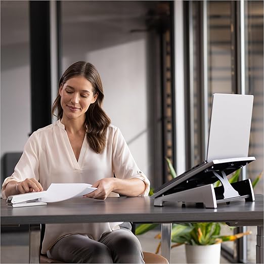 Fellowes LX820 Classic Desktop and Office Stapler for Classroom, Home and Work, Holds Full Strip of Staples, 20 Sheet Capacity, White