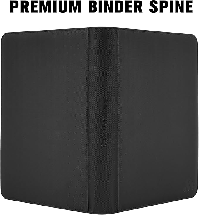 Card Binder 16 Pocket,Trading Card Binder Holds up to 1408 Cards with 44 Sleeves,Zipper Card Holder Album Compatible with TCG/Sports Cards-Black