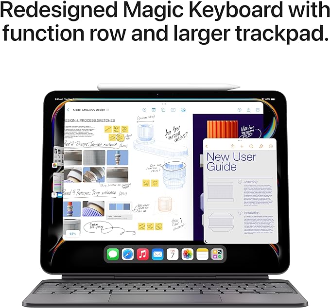 Apple iPad Magic Keyboard Case for iPad Pro 11-inch (M4) US English - Black (Renewed)