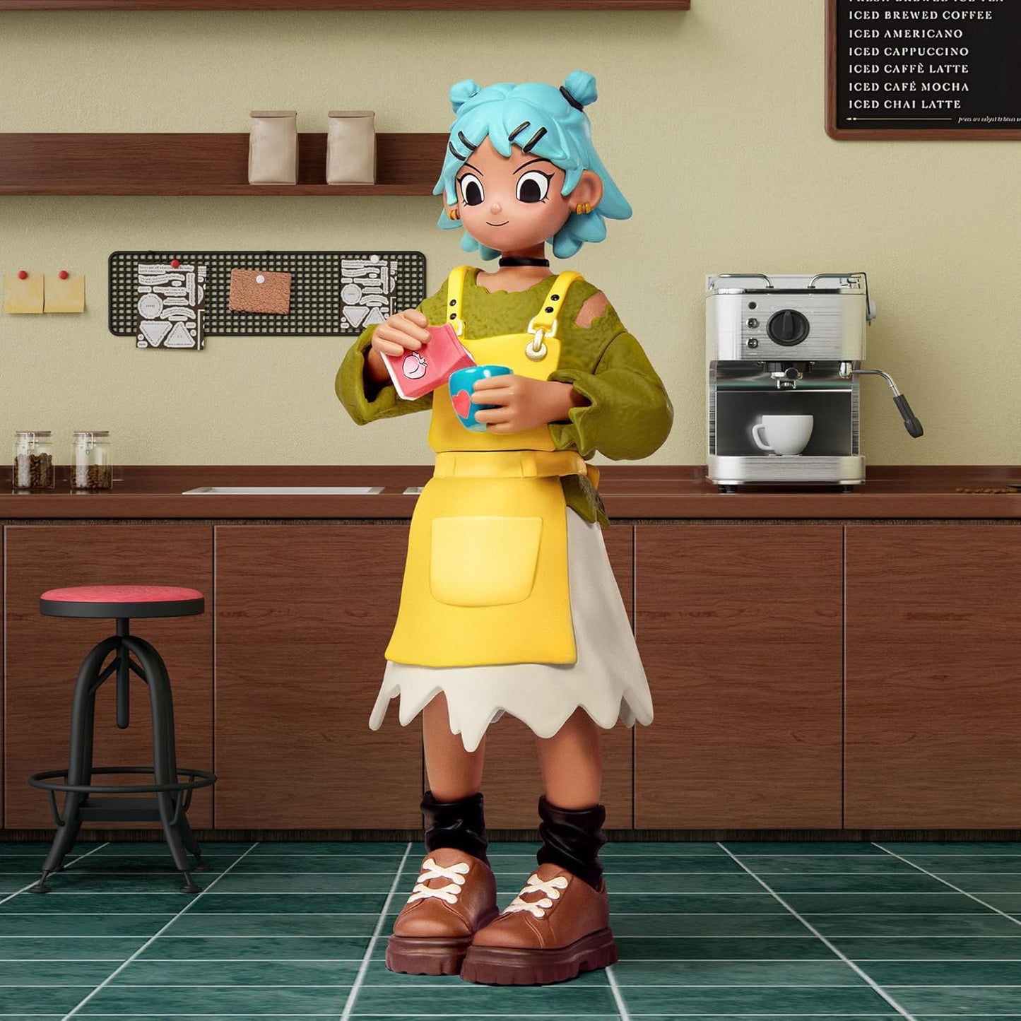 POP MART Peach Riot Rush Hour Series Figures Blind Box Figures, Random Design Action Figures Collectible Toys Home Decorations, Holiday Birthday Gifts for Girls and Boys, Single Box