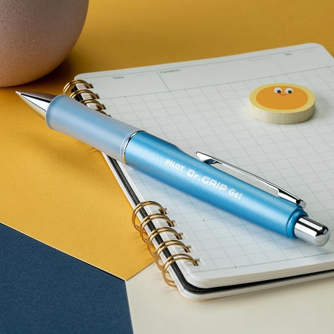 PILOT Dr. Grip Limited Refillable & Retractable Gel Pen, Fine Point, Black Ink, Single Pen - Ideal for School, Journaling & Office Writing