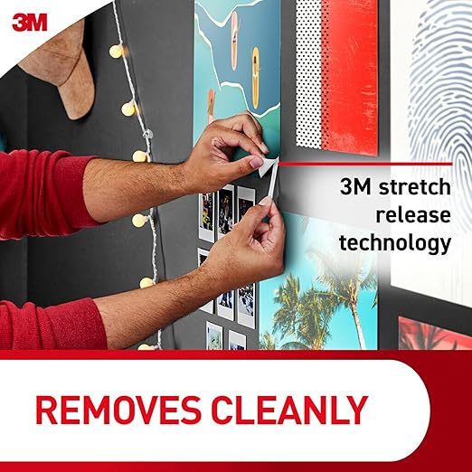 Command Poster Strips,256 Strips Damage-Free Hanging Poster Hangers,No Tools Wall Hanging-Strips for Christmas Decorations,White Adhesive-Strips,(Pack of 4)