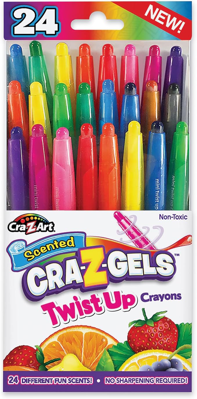 Cra-Z-Art CRA-Z-Gels Scented Twist-Up Crayons - 24 Count