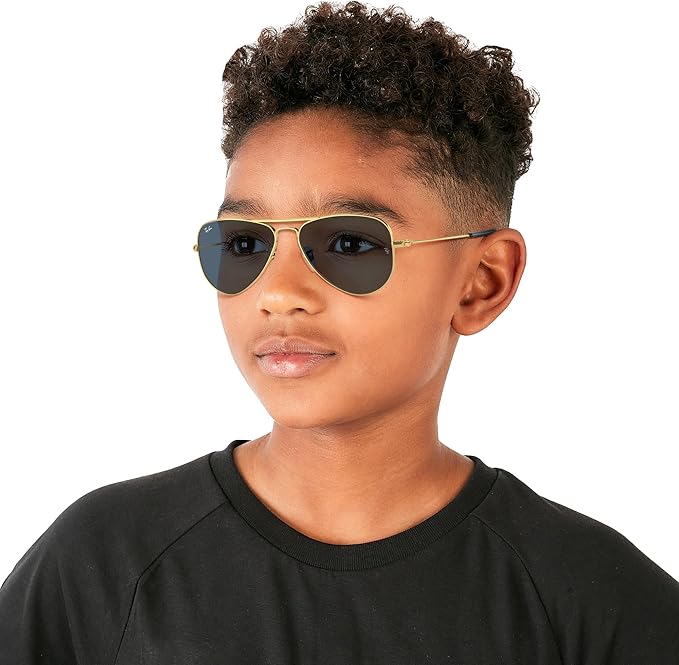 Ray-Ban Junior Kids' Rj9506s Metal Aviator Sunglasses