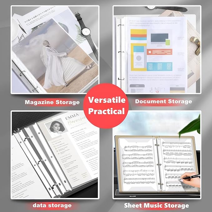 Sheet Protectors 8.5 x 11 inch Clear Page Protectors for 3 Ring Binder,50 Pack Plastic Sleeves for Binders,Top Loading Plastic Sleeve for Binders, Letter Size, documents and Photos, Office Supplies.