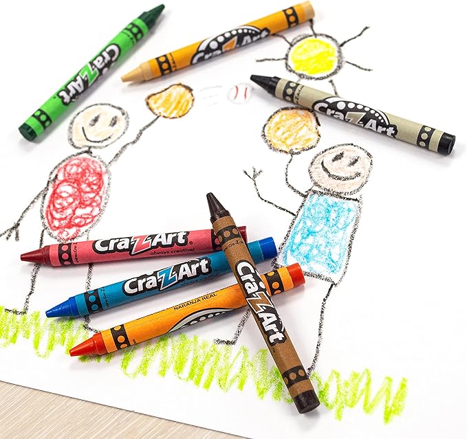 Cra-Z-Art 16ct Washable Jumbo Crayons, Easy Clean Up, Back To School Supply, Creative Fun for Children, Ages 3 and Up