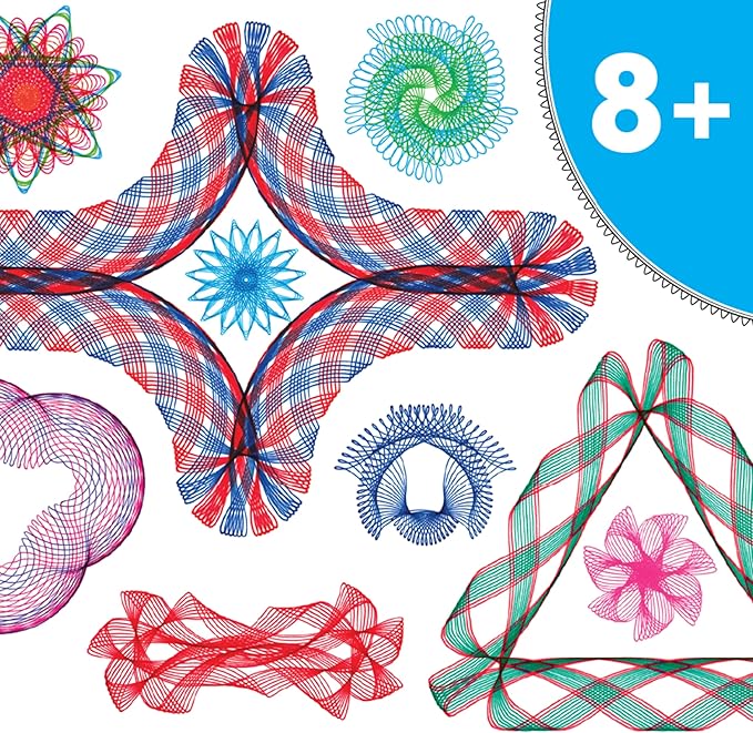 Spirograph Super Set –Arts and Crafts, Kids Toys, Art Supplies, Craft Supplies, Drawing Kit, Spiral Art, Classic Gear Design Kit, Case, Pens, Design Sheet Included, Ages 8+