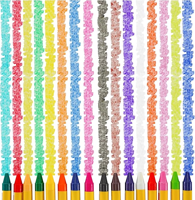 School Smart Classic Crayon Set with Tuck Box for Schools, Home, and More, Assorted Colors, Pack of 16