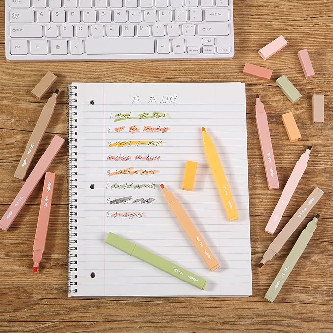 Mr. Pen- Aesthetic Bible Highlighters No Bleed Through, 10 Pack, Boho Colors, Cute Highlighter for Journaling Supplies and School Accessories, Bible Highlighters and Pens No Bleed