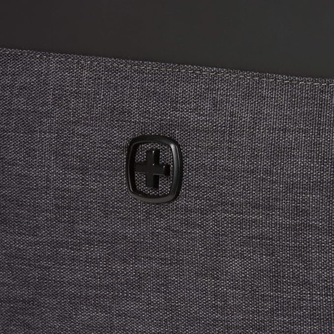 SWISSGEAR Portfolio Cord Organizer Case with Bonus Tablet Sleeve (10” x 7”) | Travel Tech Wire Case | Water Resistant | Zipper Closure – Grey Heather