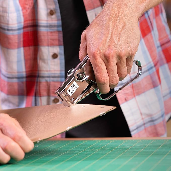 Arrow P35 Heavy Duty Handheld Plier Stapler for Crafts, Office, and Insulation, Uses 1/4-Inch and 3/8-Inch Staples , Silver