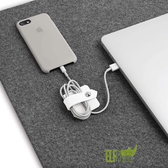 Cord Organizer Earbuds Holder Earphone Wrap Earphones Organizer Headset Headphone Earphone Wrap Winder Cord Manager Cable Winder White