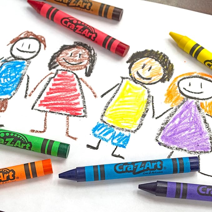 Cra-Z-Art Washable Classic Crayons, Assorted Colors, Pack Of 48 Crayons