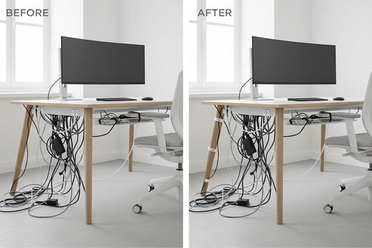 From Chaos to Calm: The Ultimate Guide to Under-Desk Cable Management