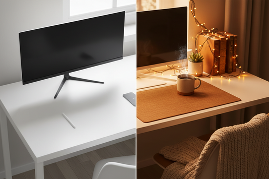 Minimalist vs. Cozy: Finding Your Perfect Deskterior Style