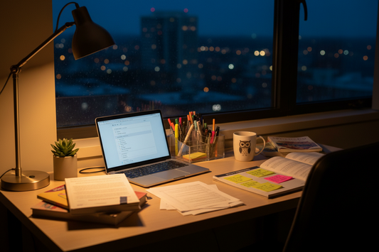 The Ultimate College Dorm Desk Setup for Late-Night Study Sessions