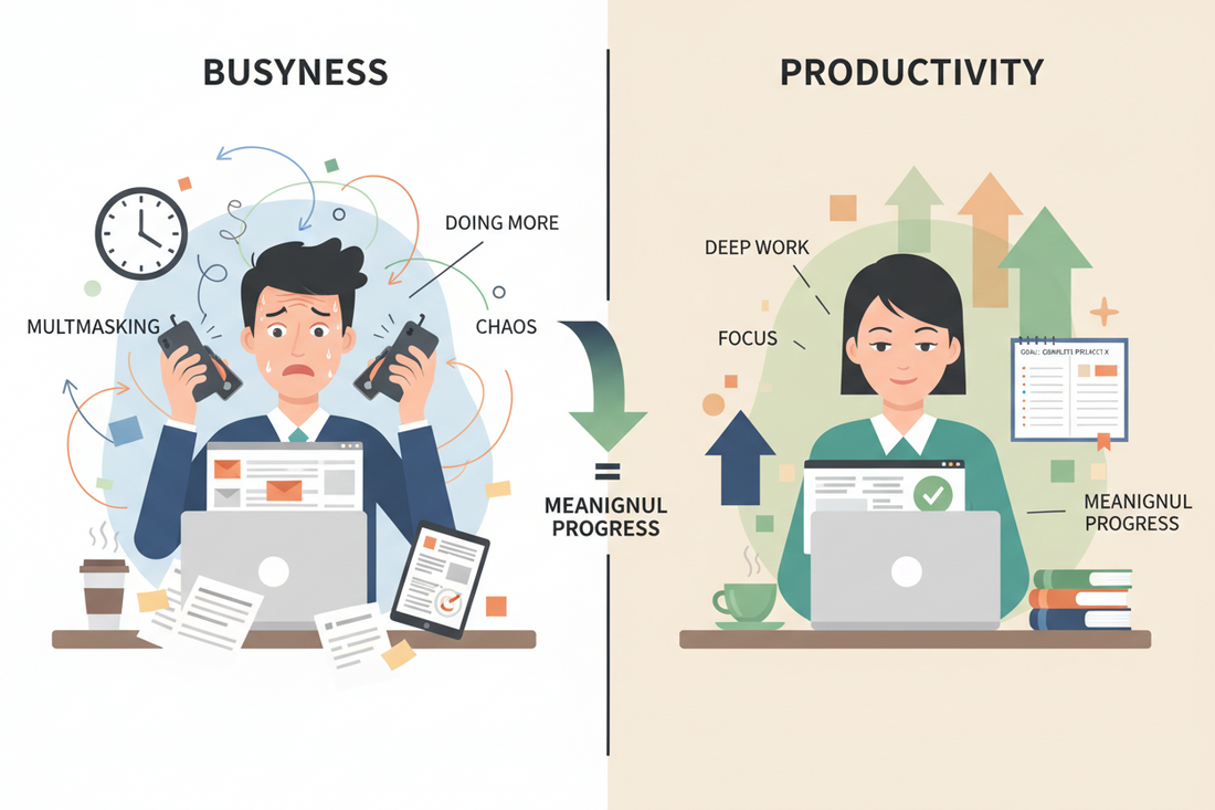 Why “Being Busy” Doesn’t Mean Being Productive