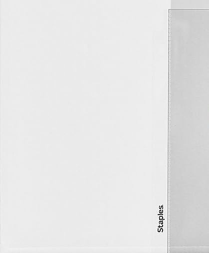 Staples Sheet Protectors, 8.5" x 11", Top‑Loading, 3‑Hole Punched, Clear Poly Page Protectors, 2.4 Mil Standard Weight, 500‑Pack