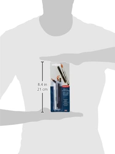 Derwent Pencil Extender Set, Silver and Black, for Pencils up to 8mm, (2300124)