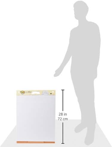 Post-it Super Sticky Tabletop Easel Pad, Great for Virtual Teachers & Students 20x23 Inches 20 Sheets/Pad Portable White Premium Self Stick Flip Chart Paper, Builtin Easel Stand_Pad (563R) (Pack of 2)