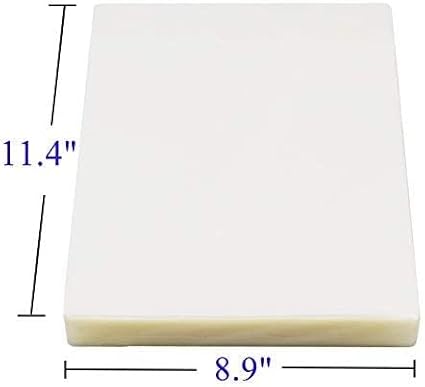 Immuson Thermal Laminating Pouches 8.9 x 11.4, 5 Mil Thickness, Crystal Clear Finish, 2500 Packs