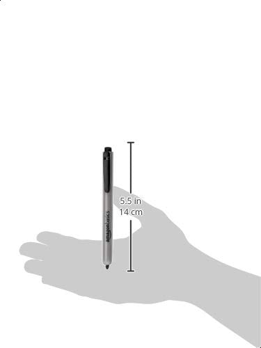 Amazon Basics Retractable Permanent Markers, Quick Drying Fade Resistant Ink, Versatile Art Supplies for Drawing, Black, 12 Count