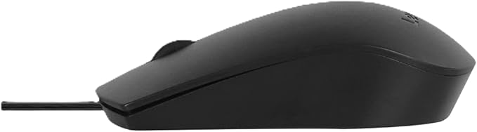 Lenovo USB-C Wired Mouse, Full Size, Ambidextrous Design, Black, Ergonomic Shape, Precision Sensor, Plug-and-Play for Right and Left-Handed Users, Durable Performance Gaming PC