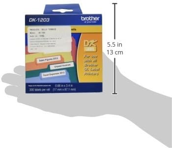 Brother DK-1203 File Folder Label Roll (Pack of 2)