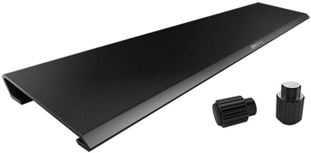 Cherry AC 3.3 Palm Rest, Aluminum Offers Ergonomic Support for The MX Board 3.0 S Keyboard. with Adjustable Feet