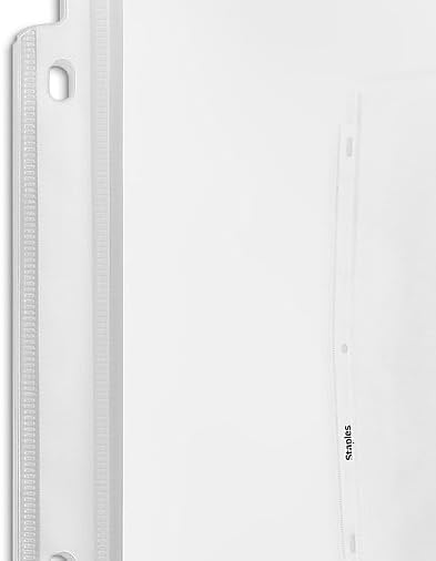 Staples Medium Weight Sheet Protectors, Letter Size 8.5 x 11, Clear, 10-Pack, Protective Pages for Binders